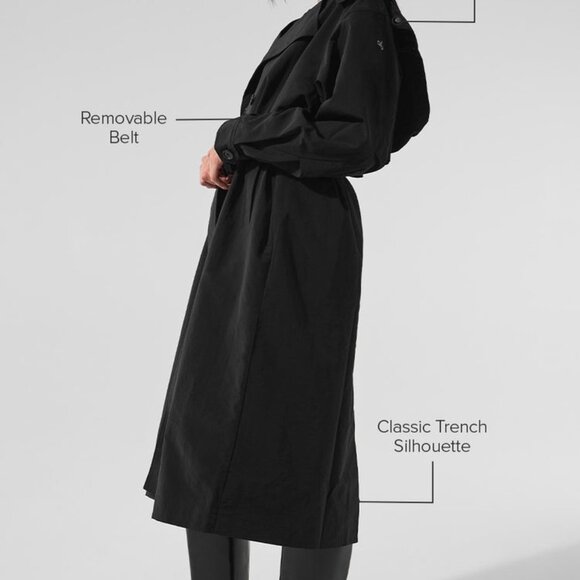 Alo Yoga Daybreak Long Coat BLACK - Picture 6 of 6